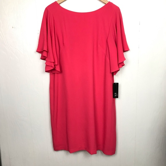 AGB Dresses Agb Flutter Sleeve Grapefruit Pink Dress 2 Poshmark